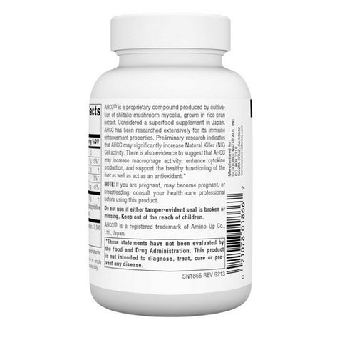 Source Naturals, Ahcc, 750 mg, 60 Caps