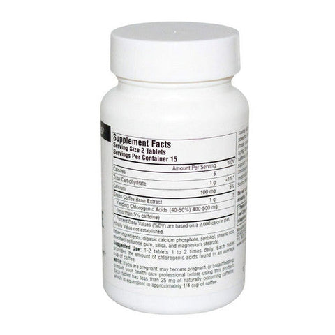 Source Naturals, Green Coffee, Extract 30 Tabs Source Naturals