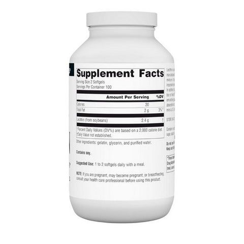 Source Naturals, Lecithin, 1200 mg, 200 Softgels