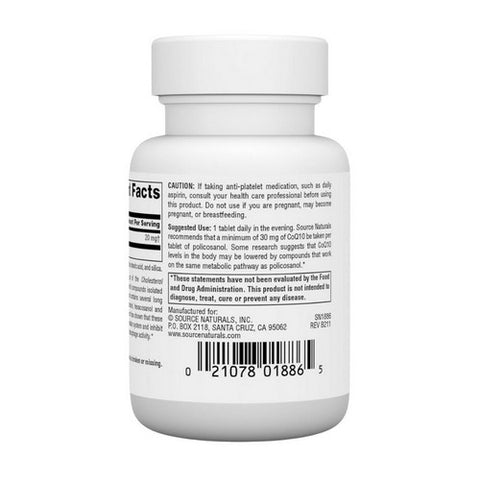 Source Naturals, Policosanol, 20 mg, 30 Tabs