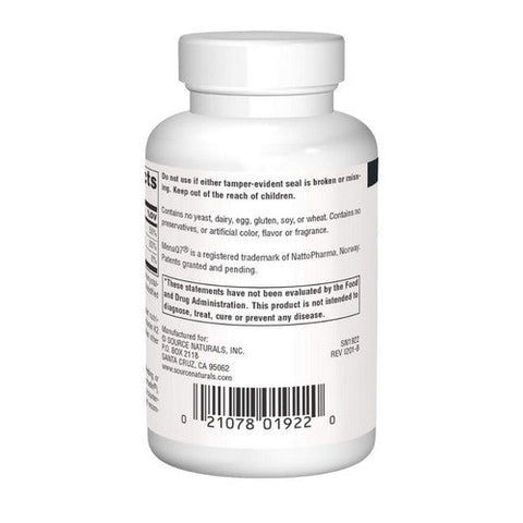Source Naturals, Vitamin K2 Plus D3, 1000 Mcg, 60 Tabs Source Naturals
