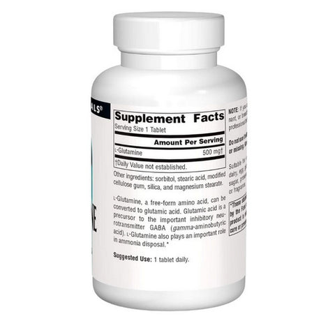 Source Naturals, L-Glutamine, 500 mg, 100 Tabs