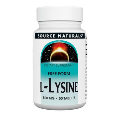 Source Naturals, L-Lysine, 500 MG, 50 Tabs