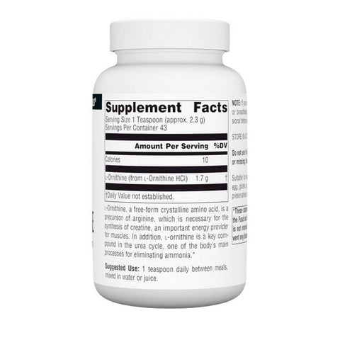 Source Naturals, L-Ornithine, 3.53 oz (100 gms)