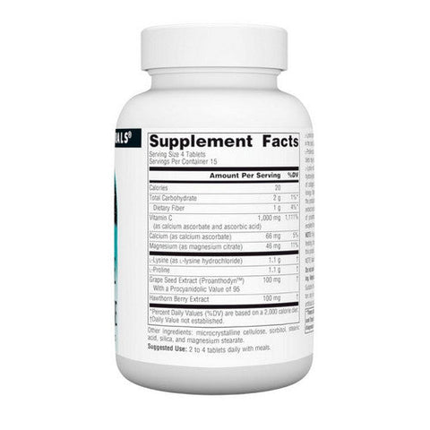 Source Naturals, Proline And Lysine, 550 Mg, 60 Tabs Source Naturals