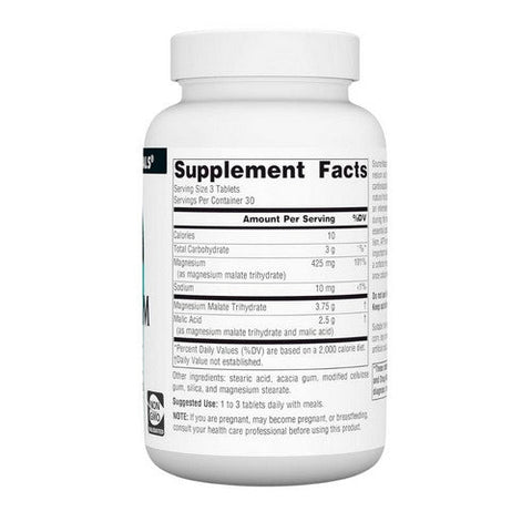 Source Naturals, Magnesium Malate, 625 Mg, 90 Tabs Source Naturals