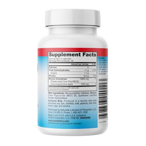 Symbiotics, Colostrum Plus with Bio-Lipic, 60 Caps