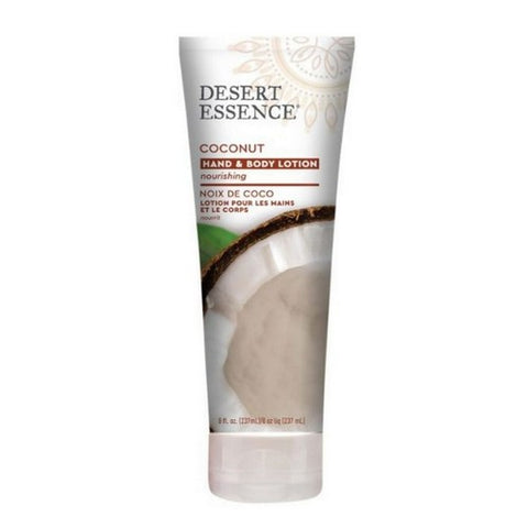 Desert Essence, Hand & Body Lotion, Coconut 8 Oz