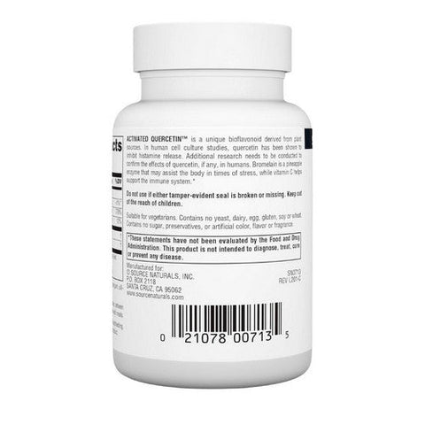 Source Naturals, Activated Quercetin, 50 Tabs Source Naturals