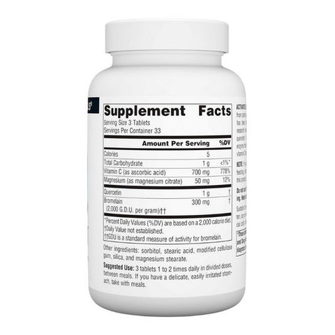 Source Naturals, Activated Quercetin, 100 Tabs