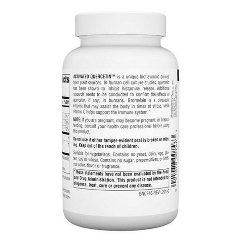 Source Naturals, Activated Quercetin, 100 Tabs Source Naturals