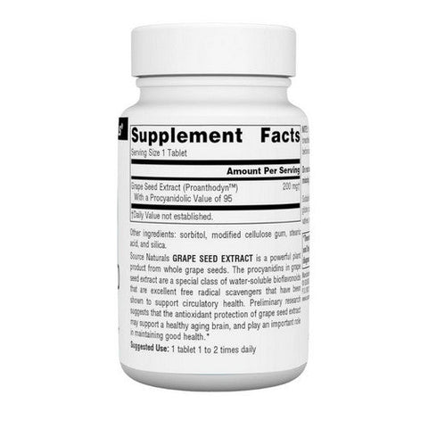 Source Naturals, Proanthodyn, 200 MG, 90 Tabs Source Naturals