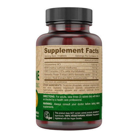 Deva Vegan Vitamins, Vegan Glucosamine MSM-CMO, 90 Tab Deva Vegan Vitamins
