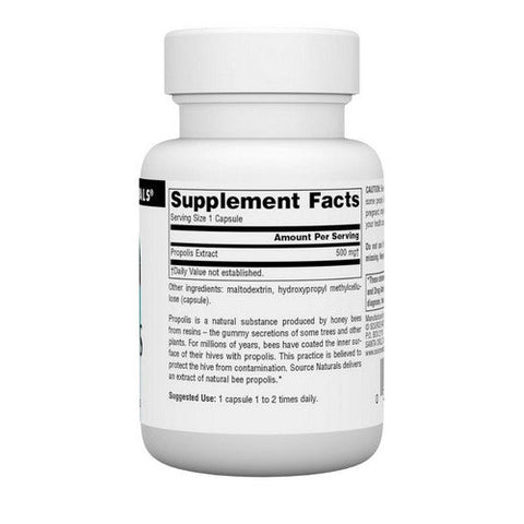 Source Naturals, Propolis, 500 MG, 30 Caps Source Naturals