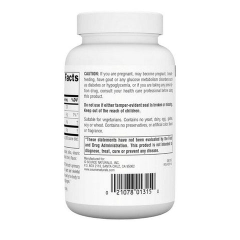 Source Naturals, D-Ribose, 1000 mg, 60 Tabs Source Naturals
