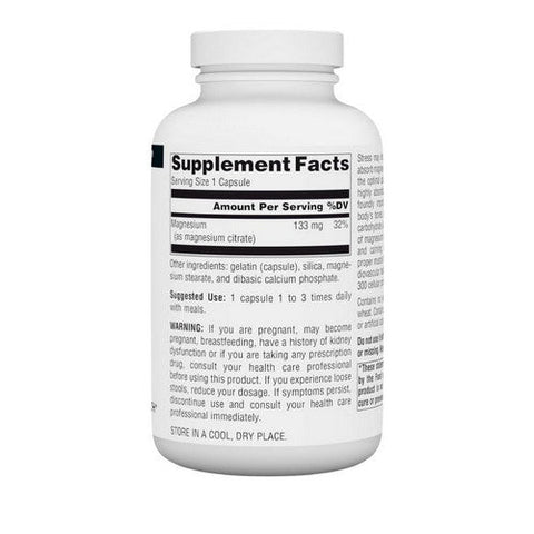 Source Naturals, Magnesium Citrate, 133mg, 180 caps Source Naturals
