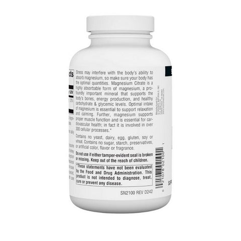 Source Naturals, Magnesium Citrate, 133mg, 180 caps