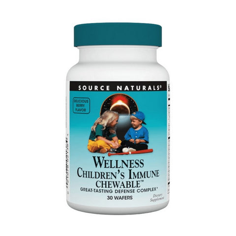 Source Naturals, Children's Immune Chewable Wafer, 30 wafers