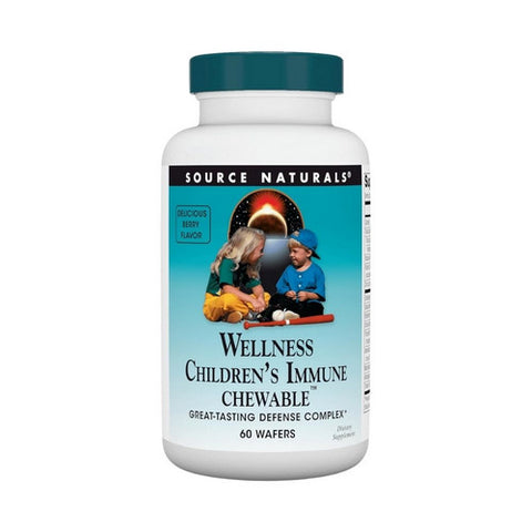 Source Naturals, Children's Immune Chewable Wafer, 60 wafers