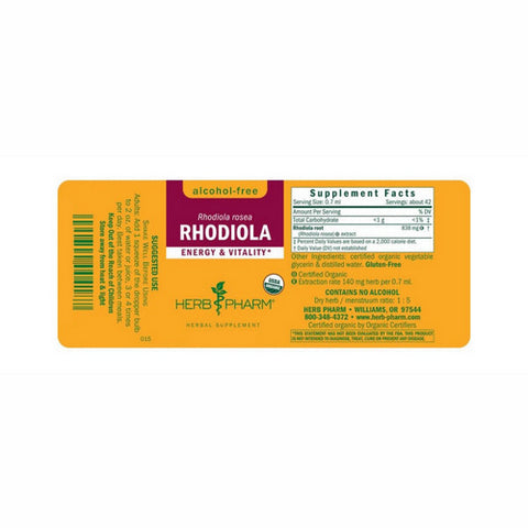 Herb Pharm, Rhodiola Alcohol-Free, 4 oz
