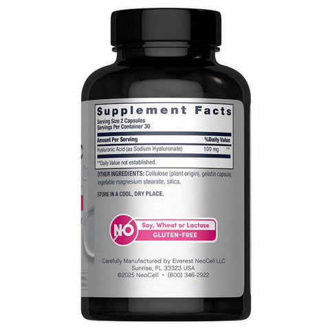 Neocell Laboratories, Hyaluronic Acid, 100 Mg, 60 Caps Neocell Laboratories