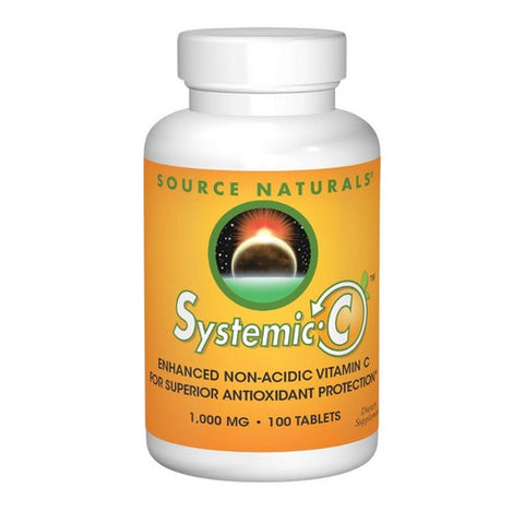 Source Naturals, Systemic C tablets, 1000mg, 100 Tabs