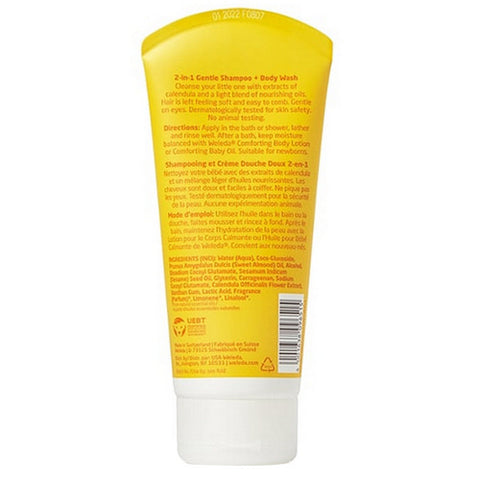Weleda, Baby 2-In-1 Gentle Shampoo Plus Body Wash Calendula, 6.8 Oz