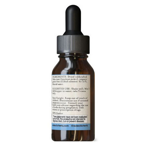 Eclectic Herb, Osha, 1 Oz with Alcohol