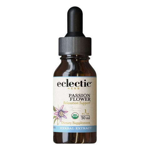 Eclectic Herb, Passion Flower, 1000 mg, 1 Oz with Alcohol