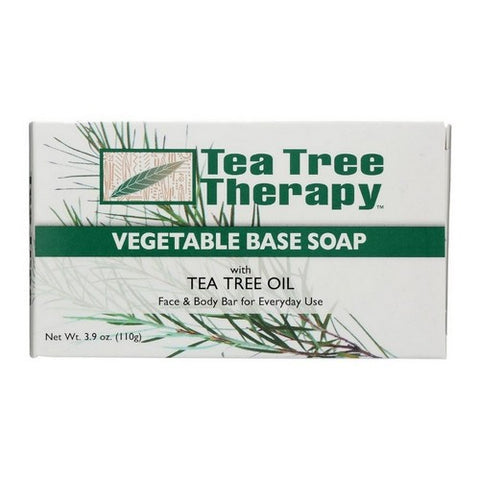 Tea Tree Therapy, Vegetable Base Soap Bar With Tea Tree Oil, 3.5 Oz