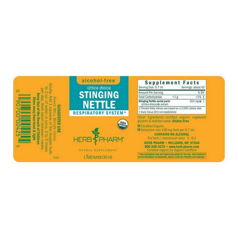 Herb Pharm, Nettle Glycerite, 1 OZ Herb Pharm