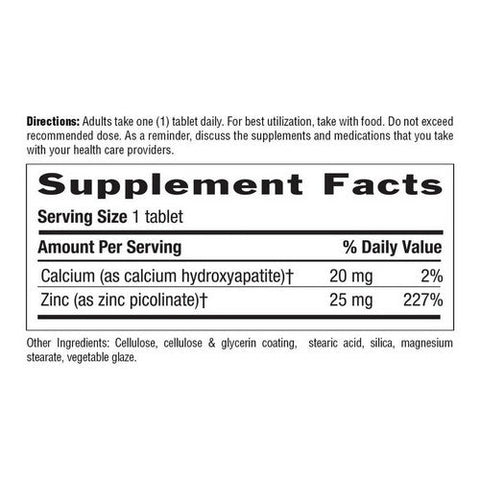 Country Life, Zinc Picolinate, 25 mg, 100 Tabs Country Life