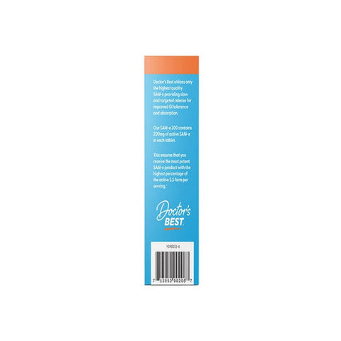Doctors Best, SAM-e, 200 mg, 60 Enteric Coated Tablets Doctors Best