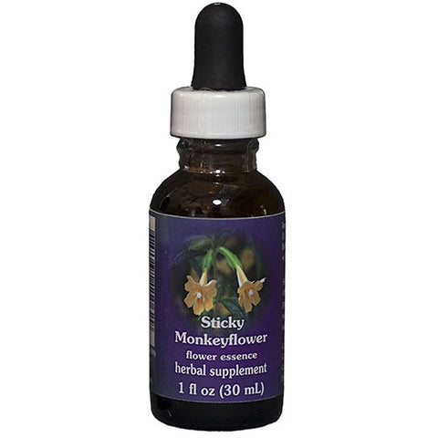 Flower Essence Services, Sticky Monkeyflower Dropper, 1 oz
