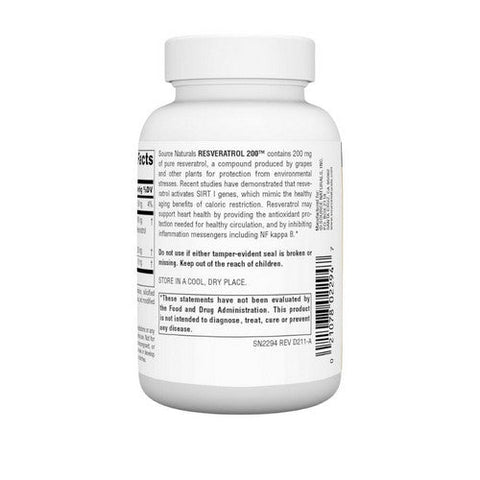 Source Naturals, Resveratrol, 200 mg, 120 Tabs Source Naturals