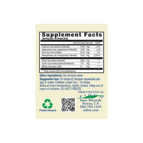 Eidon Ionic Minerals, Bone Support Concentrate, 2 Oz Eidon Ionic Minerals