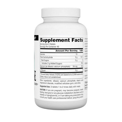 Source Naturals, D-Ribose, 1000 mg, 120 Tabs Source Naturals