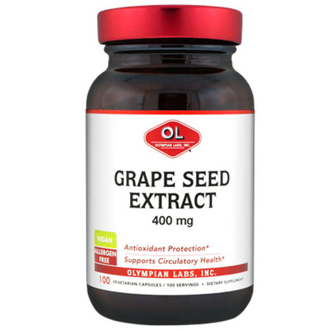 Olympian Labs, Grape Seed Extract, 400 mg, 100 Caps