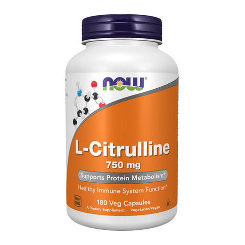 Now Foods, L-Citrulline, 750 mg, 180 Caps