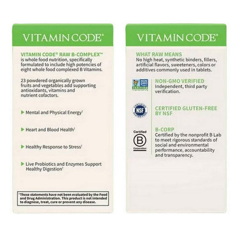 Garden of Life, Vitamin Code Raw B-Complex, 60 Caps Garden of Life