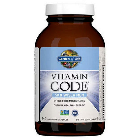 Garden of Life, Vitamin Code, 50 & Wiser Men's Formula 240 Caps Garden of Life