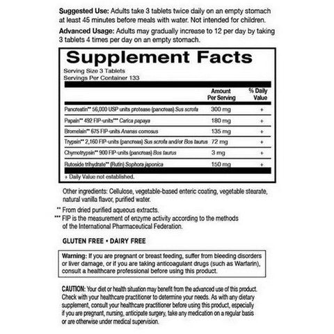 Garden of Life, Wobenzym N, 400 Tabs Garden of Life