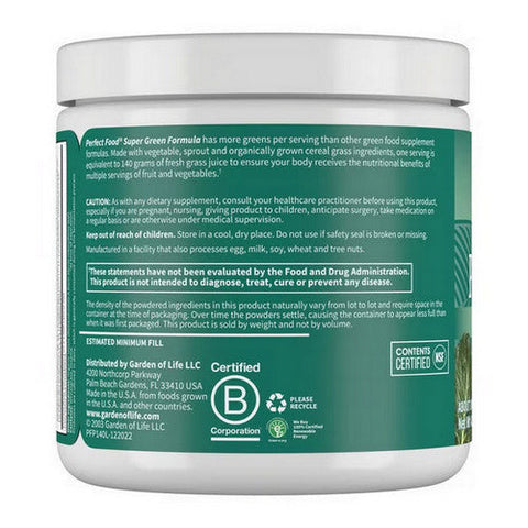 Garden of Life, Perfect Food, 140 grams Garden of Life