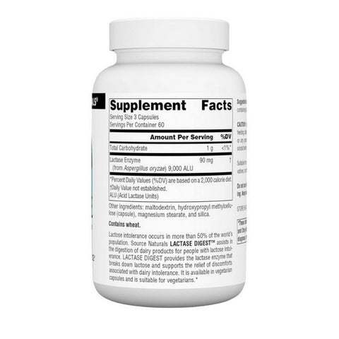 Source Naturals, Lactase Digest, 180 Vcaps