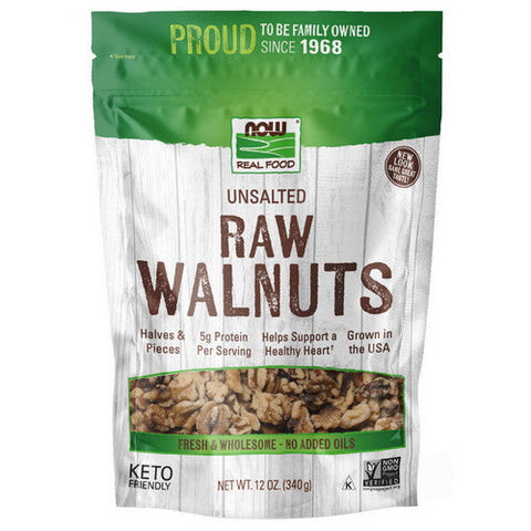 Now Foods, Walnuts Halves & Pieces Raw, 12 oz Now Foods