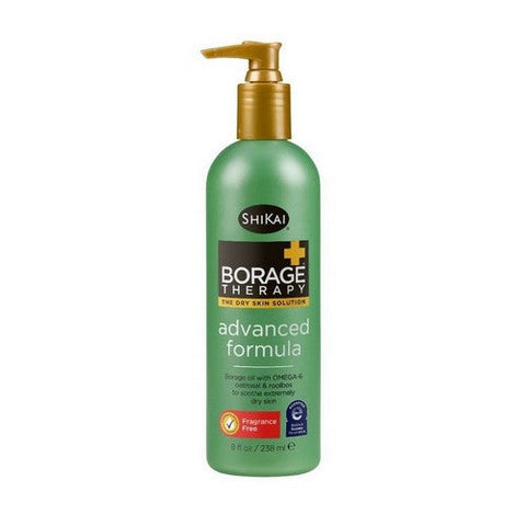 Shikai, Borage Therapy Advanced Formula Lotion Fragrance Free, 8 Oz Shikai