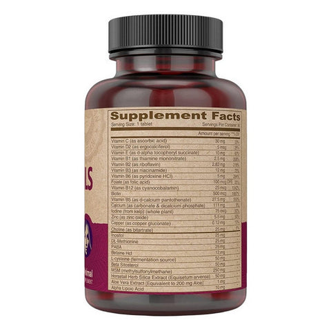 Deva Vegan Vitamins, Vegan Hair-Nails-Skin Support, 90 tabs