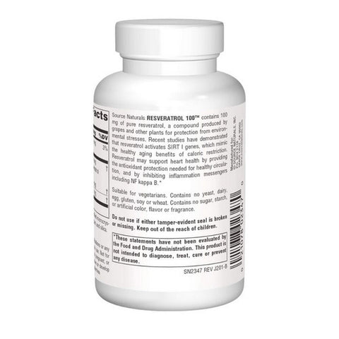 Source Naturals, Resveratrol, 100 mg, 240 tabs