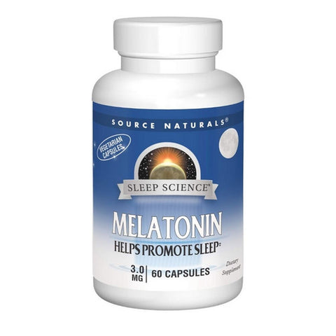 Source Naturals, Melatonin, 3 mg, 60 caps