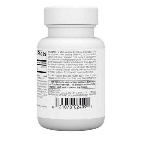 Source Naturals, Huperzine A, 100 MCG, 60 tabs Source Naturals